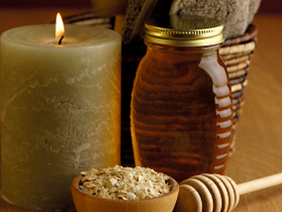 Homemade natural facial scrub